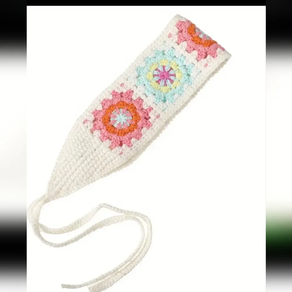 Handcrafted Headband 70s Hippie Style Statement Piece tie